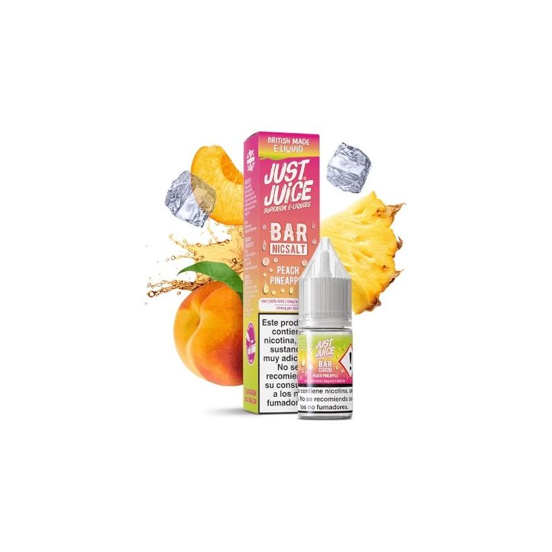 Liquid Just Juice Bar Salts - Peach Pineapple 20mg 10ml | BigVapoteur
