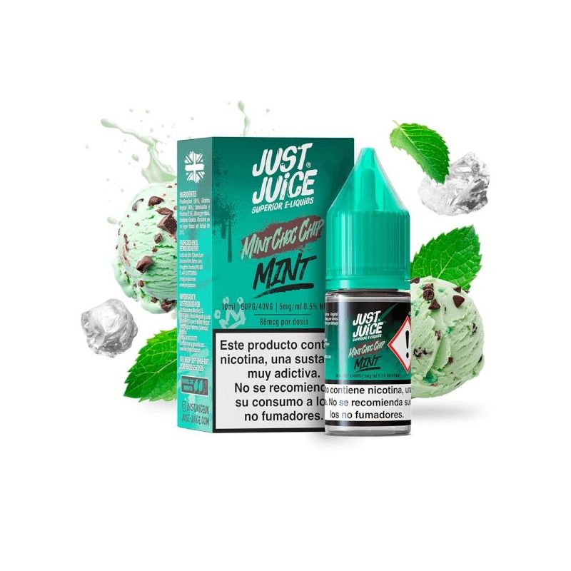 E-liquide Just Juice Mint Range - Mint Choco Chip 20mg 10ml | BigVapoteur