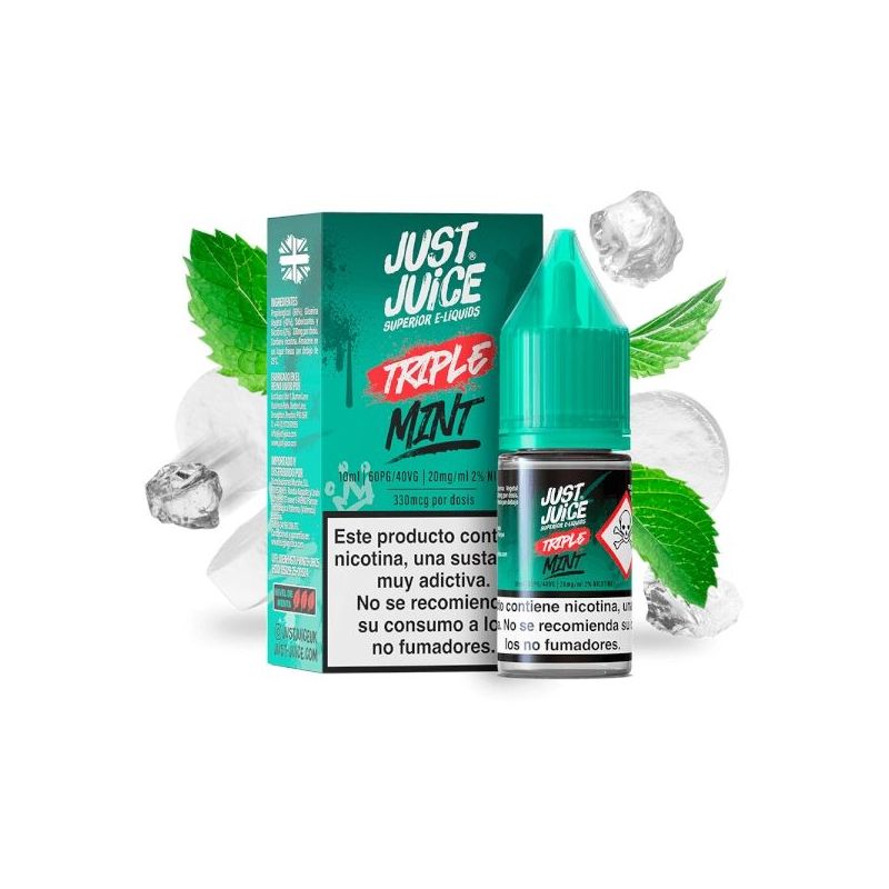Just Juice Mint Range - Triple Mint 20mg 10ml | BigVapoteur