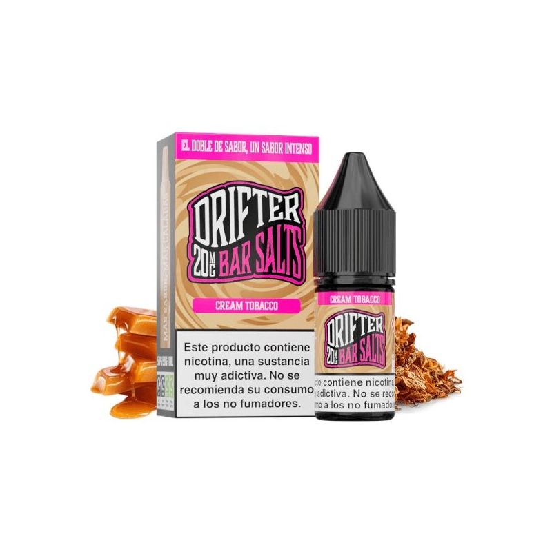 Drifter Bar Salts Cream Tobacco 20mg 10ml | BigVapoteur