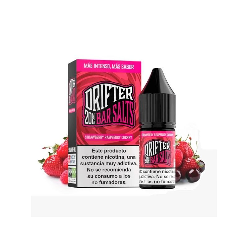 Liquid Drifter Bar Salts Strawberry Raspberry Cherry 20mg 10ml | BigVapoteur