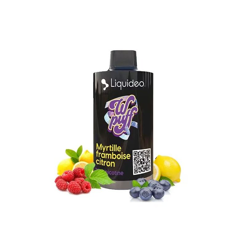 Wpuff by Liquidéo 12k Cartridge - Blueberry Raspberry Lemon 0mg | BigVapoteur