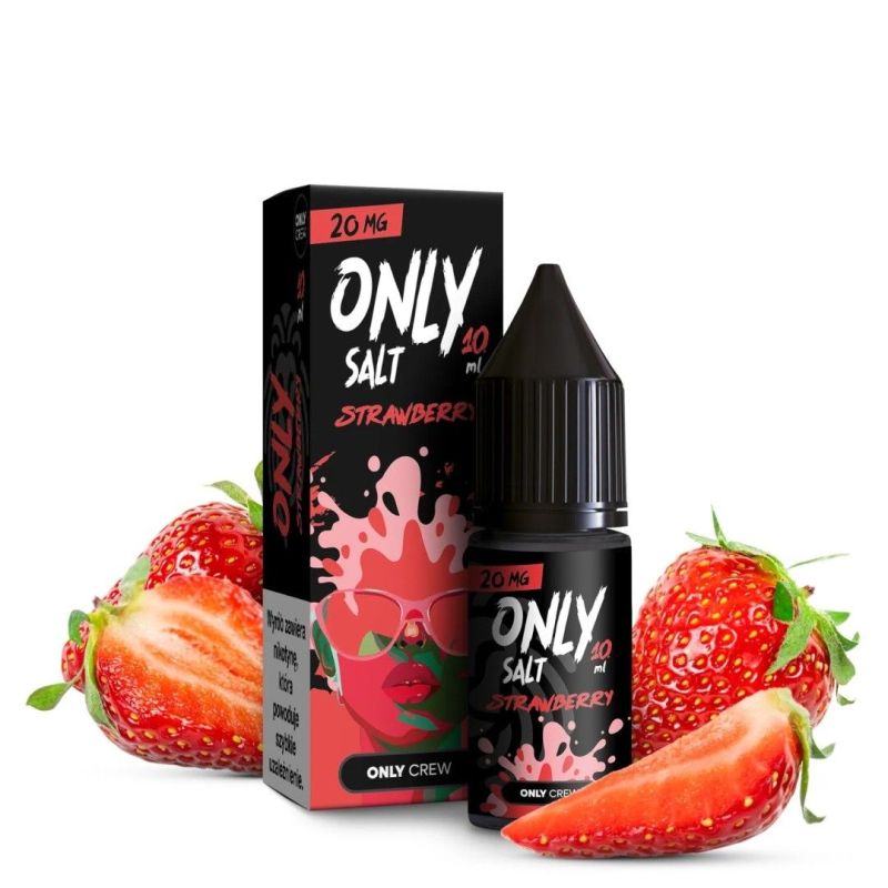 Liquid Only Salt 10ml - Strawberry 20mg | BigVapoteur