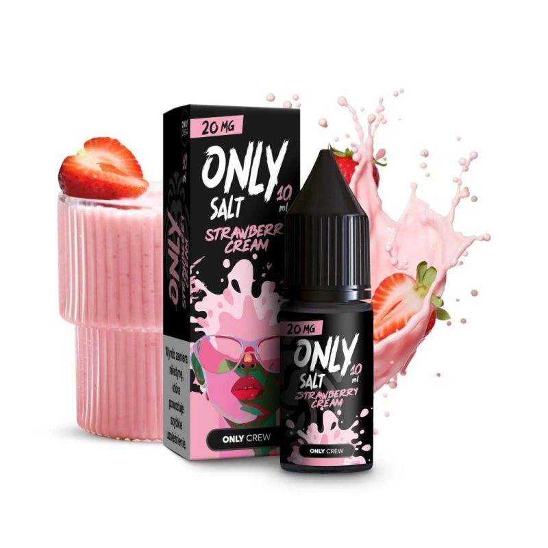 Only Salt 10ml - Strawberry Cream 20mg | BigVapoteur