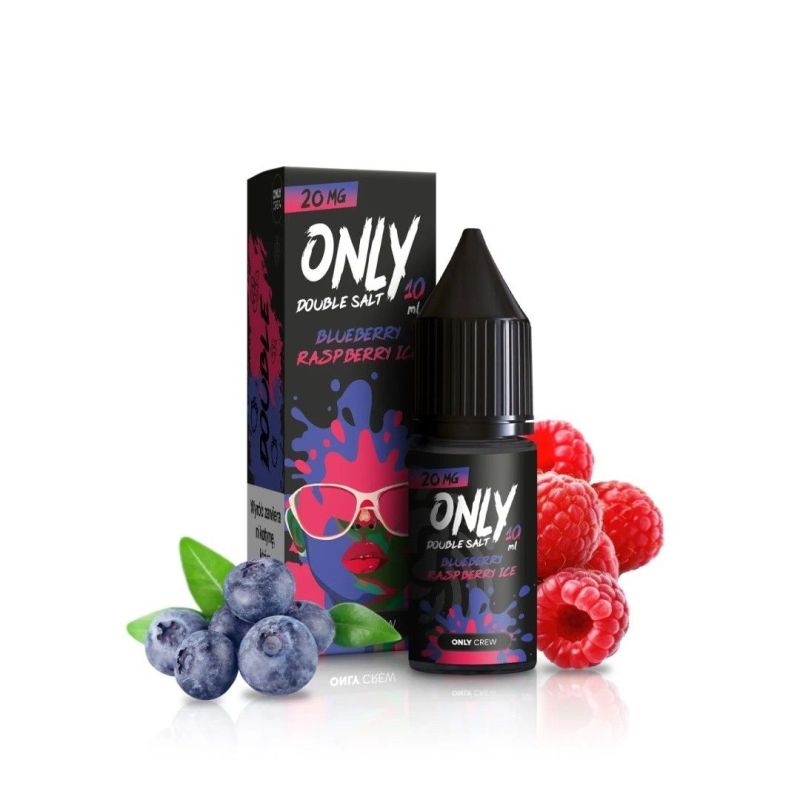 E-liquid Only Double Salt – Blueberry Raspberry Ice 20mg 10ml | BigVapoteur