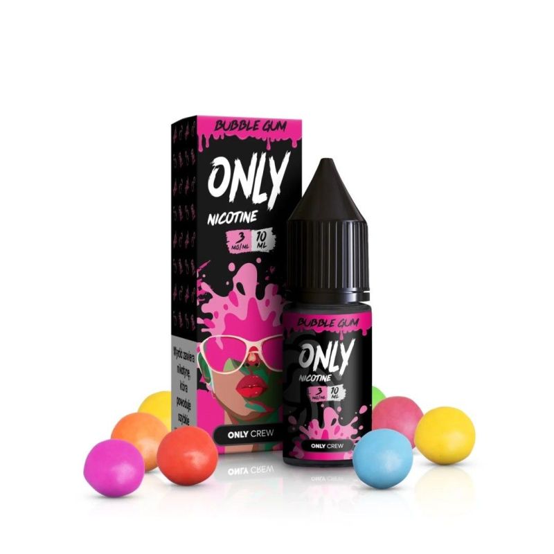 Only Nicotine E-liquid - Bubble Gum 3mg 10ml | BigVapoteur