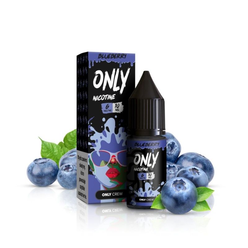 Only Nicotine E-liquid - Blueberry 6mg 10ml | BigVapoteur