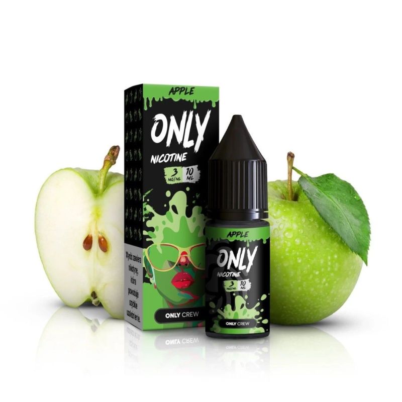 Only Nicotine E-liquid - Apple 3mg 10ml | BigVapoteur