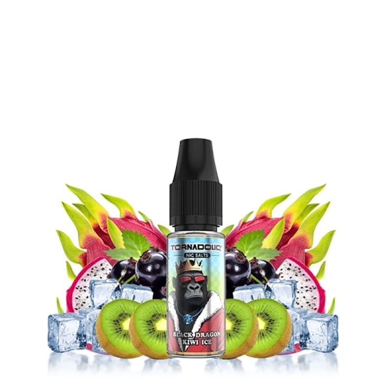 Liquid Tornado Salt - Black Dragon Kiwi Ice 20mg 10ml | BigVapoteur
