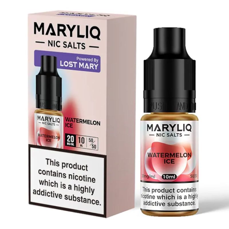 Maryliq Nic Salts E-liquid - Watermelon Ice 20mg 10ml | BigVapoteur