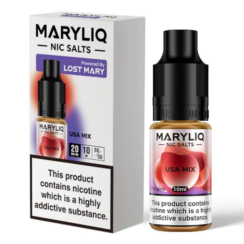 Maryliq Nic Salts E-liquid - USA MIX 20mg 10ml | BigVapoteur