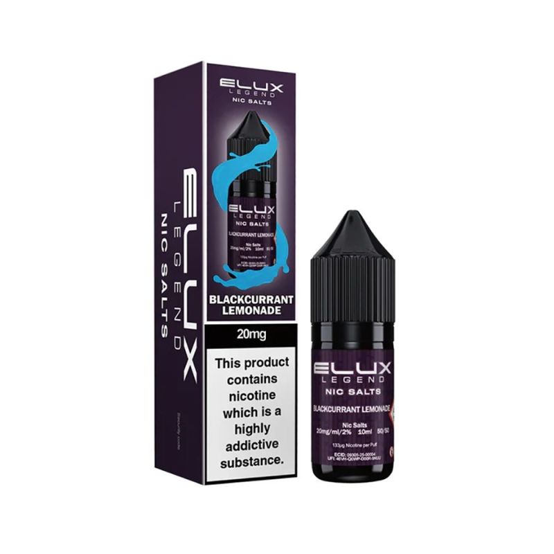 Elux Legend Nic Salts - Blackcurrant Lemonade 20mg 10ml | BigVapoteur