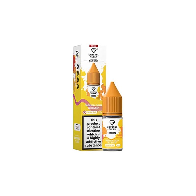 E-liquide Crystal Clear Salts - Tropical Sour Ice Blast 20mg 10ml | BigVapoteur