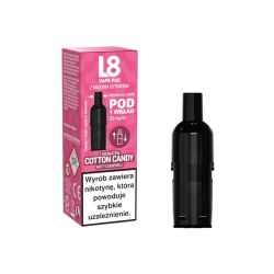 Wkład L8 Vape 800puff - Cotton Candy 20mg | BigVapoteur