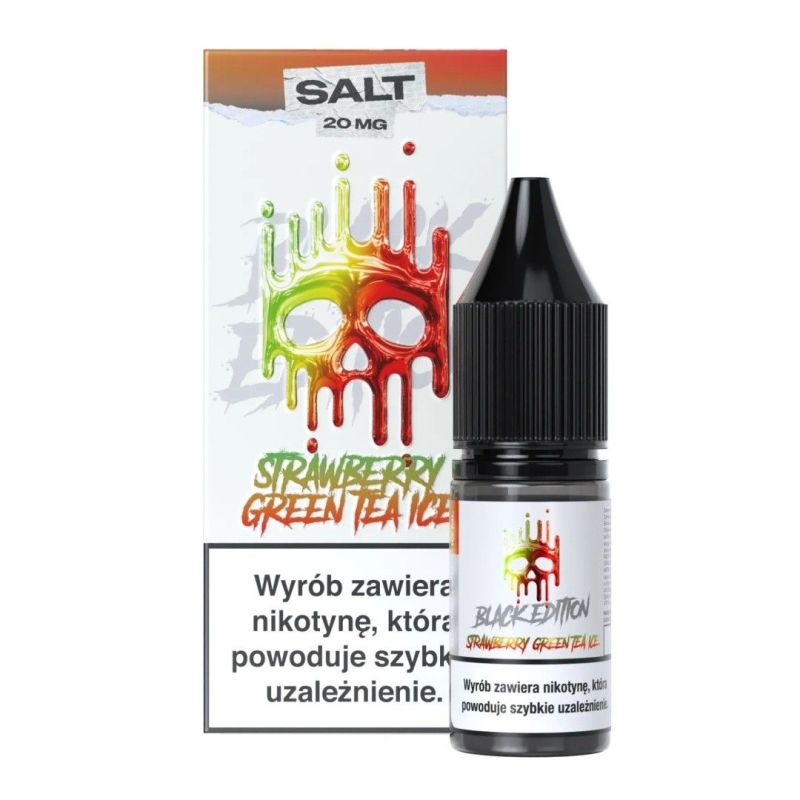 E-liquide Dark Line Black Salt - Thé Vert à la Fraise Glacé 20mg 10ml | BigVapoteur