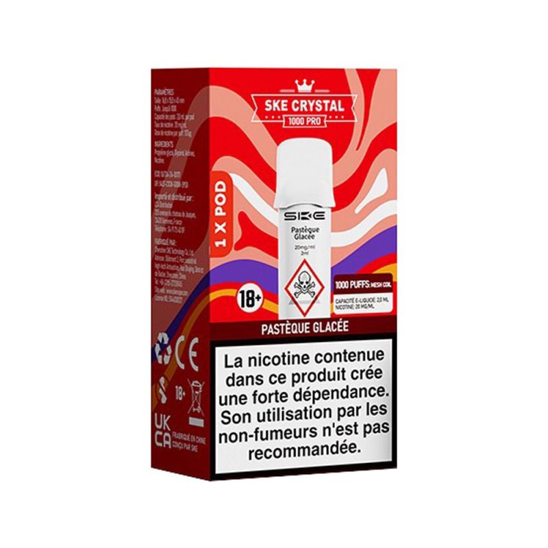 Wkład SKE Crystal Pro 1000 - Pasteque Glacée 20mg | BigVapoteur