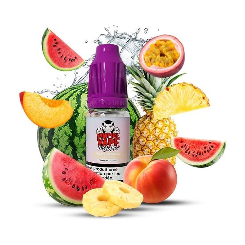 E-liquide Vampire Vape NicSalts - Peach Pineapple Watermelon (Pêche Ananas Pastèque) 10mg 10ml | BigVapoteur