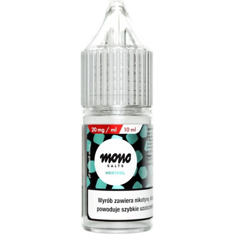 E-Liquide MONO Salts - Menthol 20mg 10ml | BigVapoteur