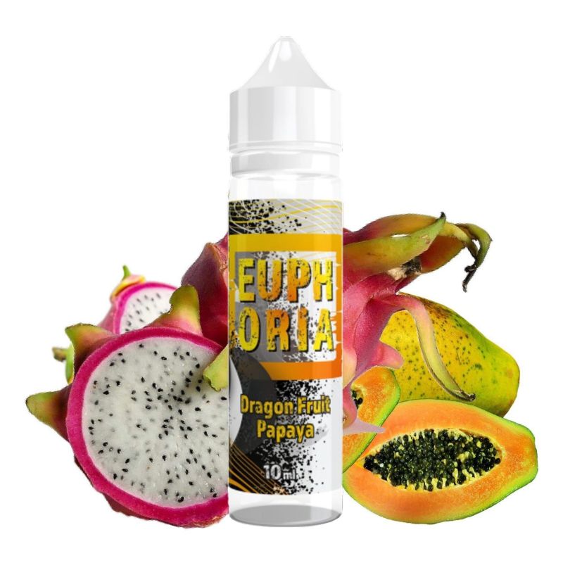Longfill Euphoria - Dragon Fruit Papaya 10/60ml | BigVapoteur