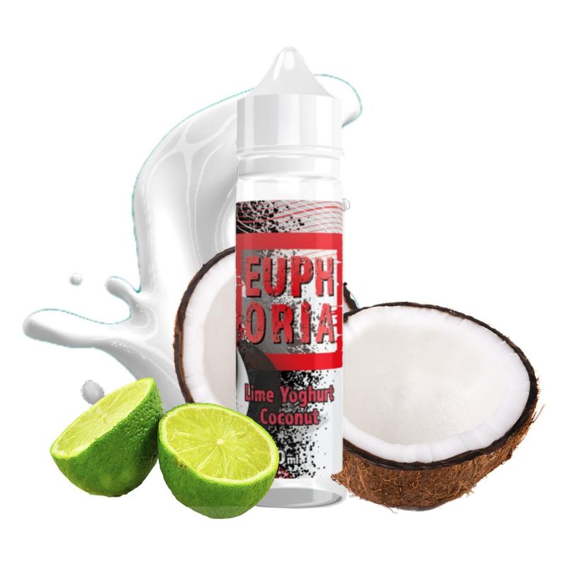 Longfill Euphoria - Lime Yoghurt Coconut 10/60ml | BigVapoteur