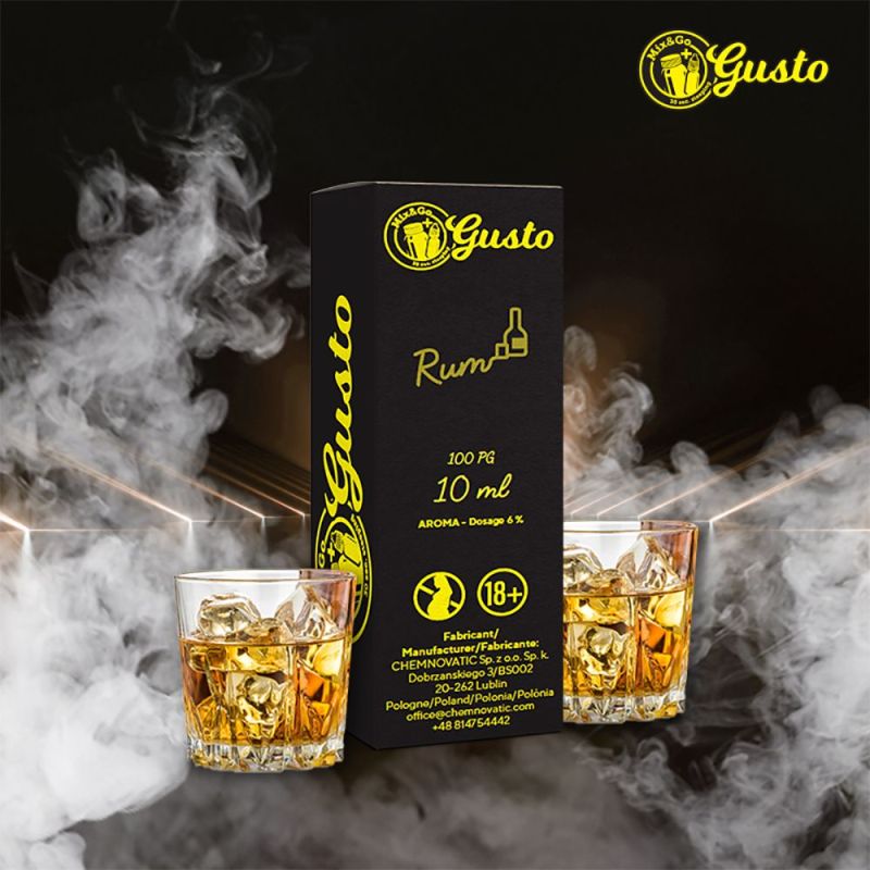 Arôme Mix and Go Gusto - Rhum 10ml | BigVapoteur