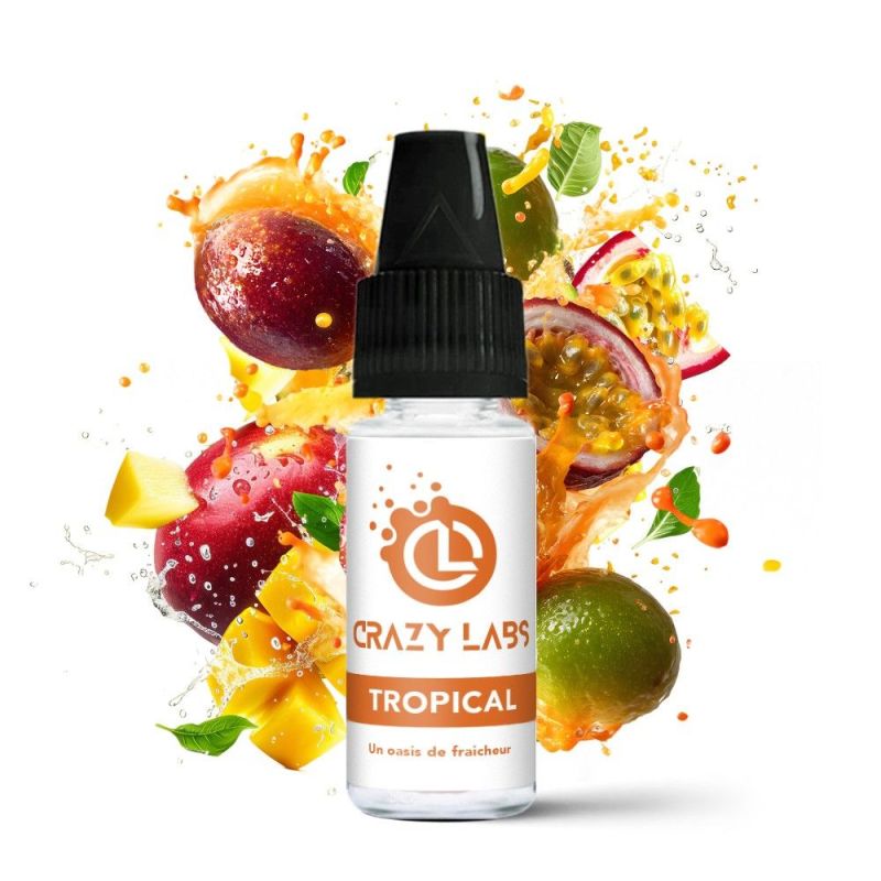 E-liquide Crazy Labs - Tropical 6mg 10ml | BigVapoteur
