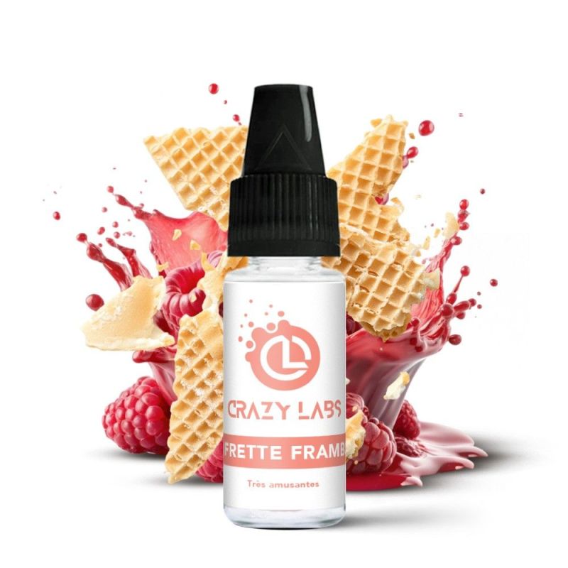 Liquid Crazy Labs - Gaufrette Framboise 12mg 10ml | BigVapoteur