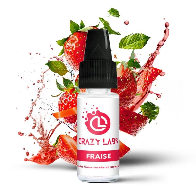 Liquid Crazy Labs - Fraise 6mg 10ml | BigVapoteur
