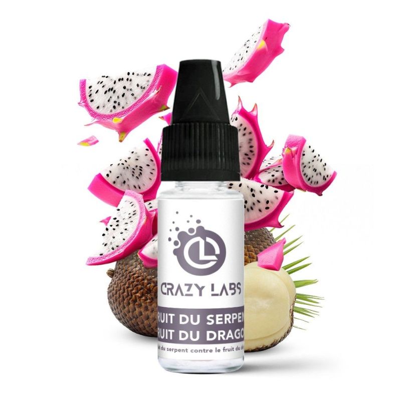 E-liquide Crazy Labs - Fruit du Serpent & Fruit du Dragon 6mg 10ml | BigVapoteur