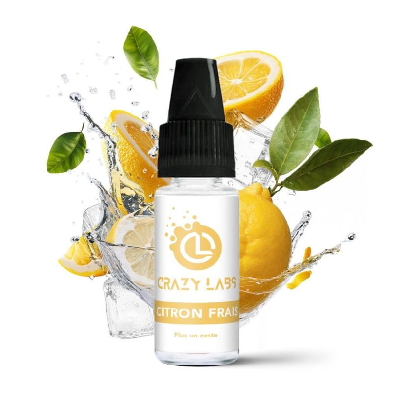 Crazy Labs - Citron Frais 12mg 10ml | BigVapoteur