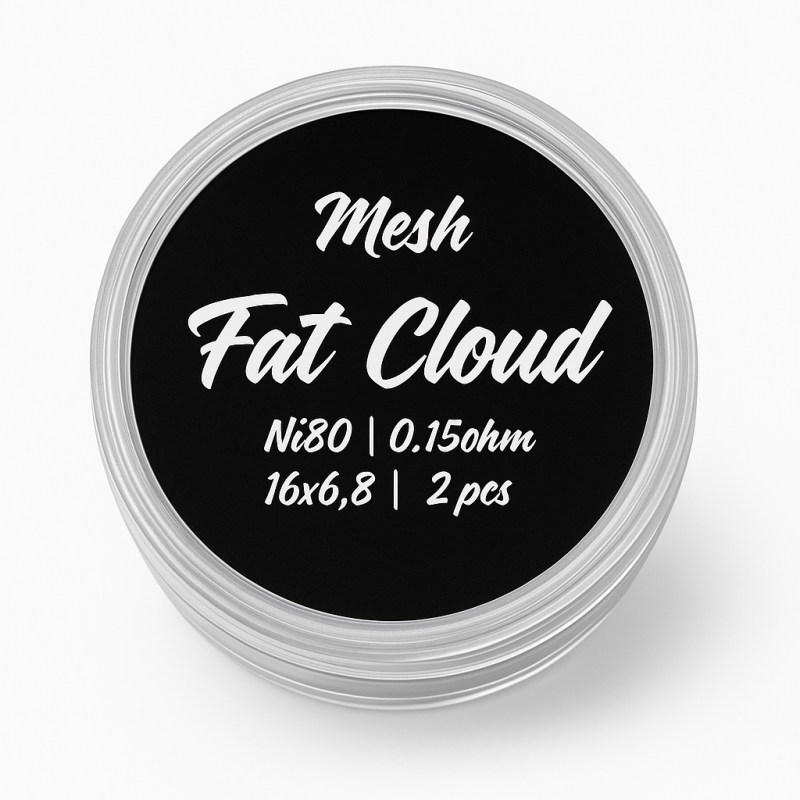 Fat Cloud Coil - Mesh Ni80 0.15 Ω 2 pcs | BigVapoteur