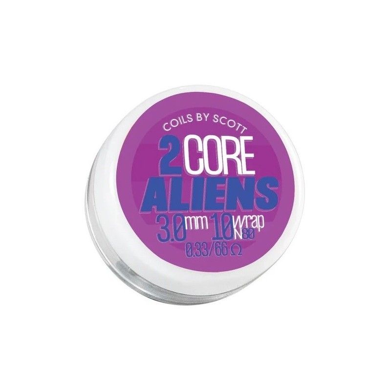 Grzałka 2-Core Boro Alien 0.33/0.66 OHM Ni80 - Coils by Scott | Big Vapoteur