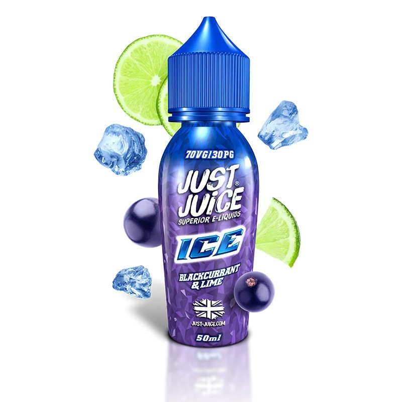 Just Juice - Blackcurrant & Lime Ice 50/60ml | BigVapoteur