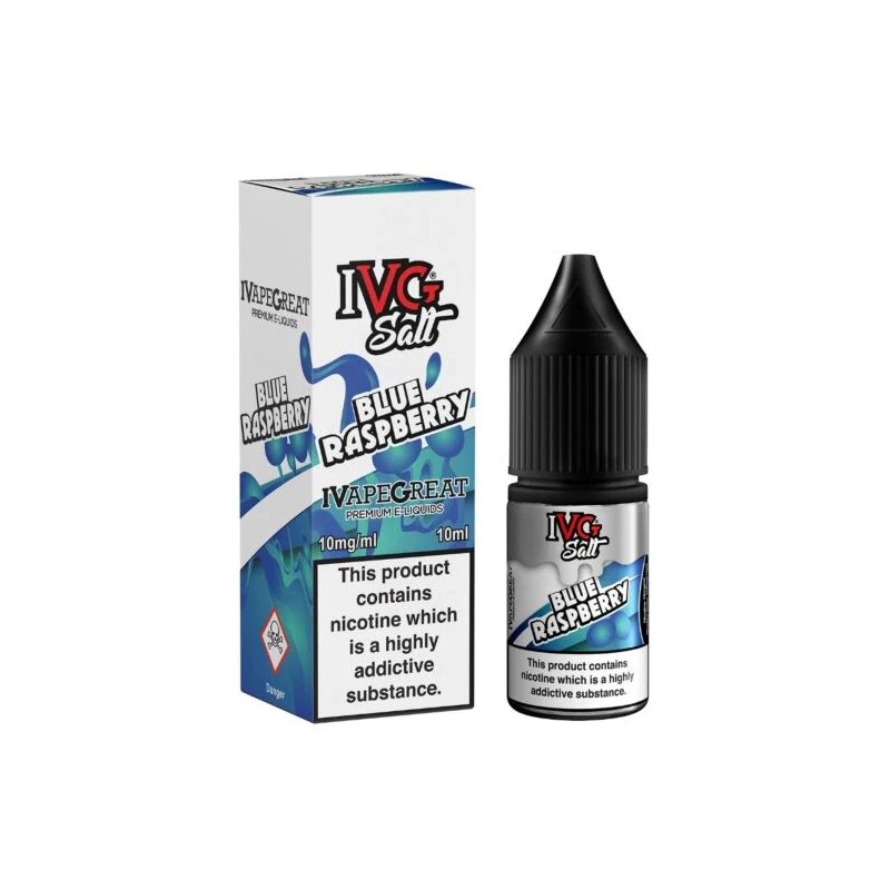 E-liquide IVG Salt - Blue Raspberry 20mg 10ml | BigVapoteur