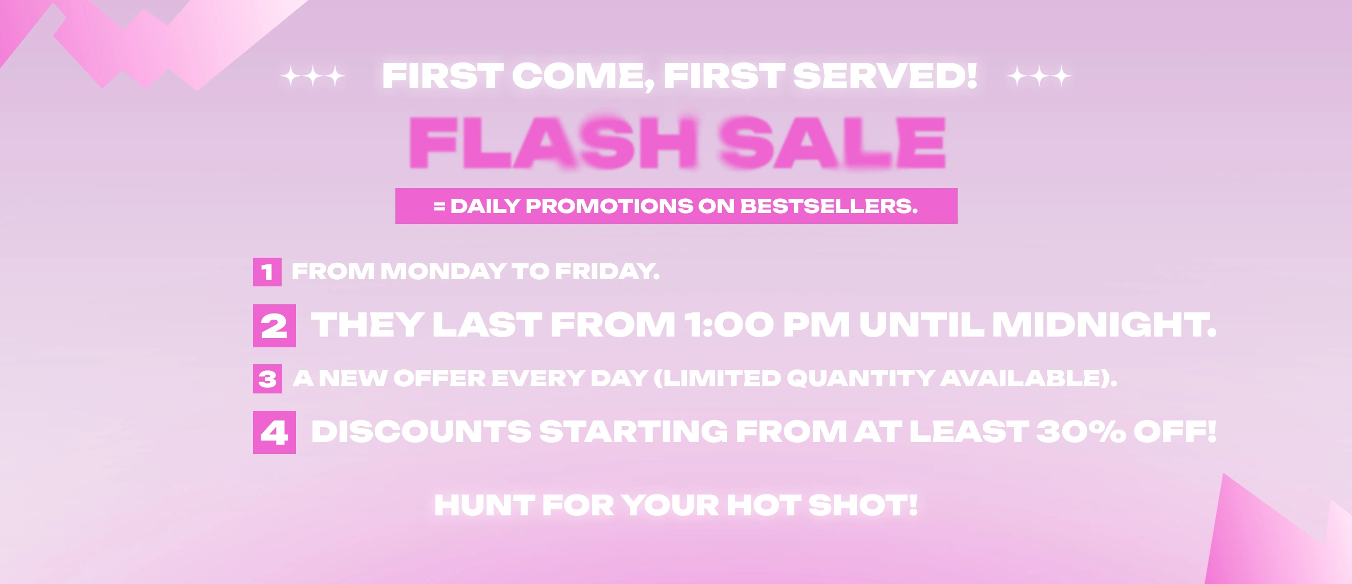FLASH SALE